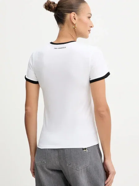 Karl Lagerfeld tricou din alb