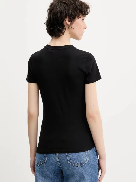 Футболка Pangaia Cotton-Stretch T-shirt чорний