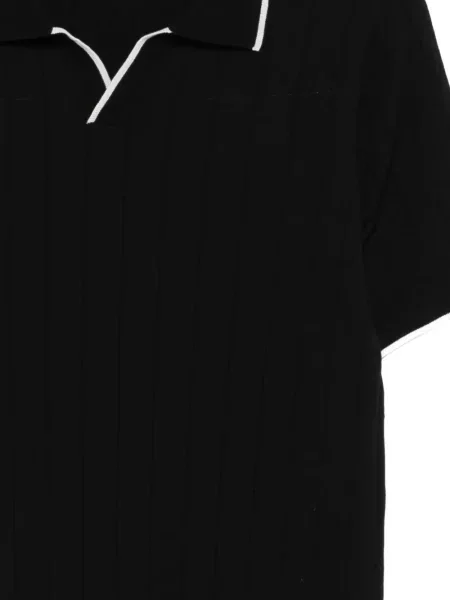 Tricou cu nervuri Diktat negru