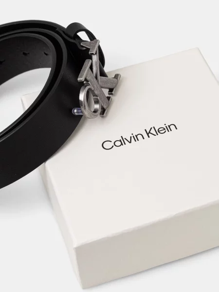 Bőr öv Calvin Klein fekete