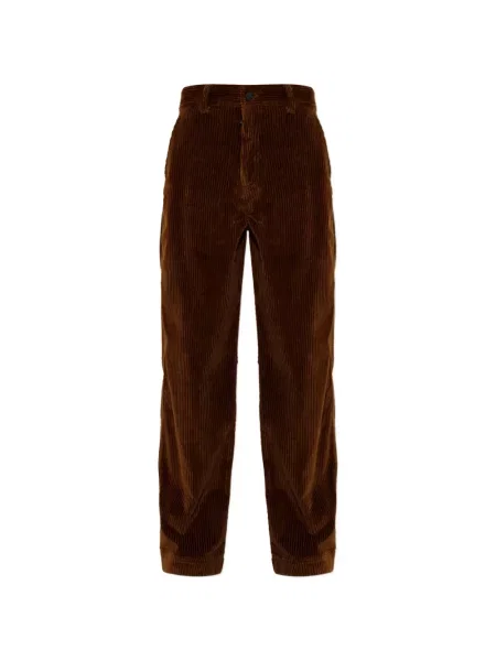 Pantaloni Moncler Grenoble de catifea cord maro