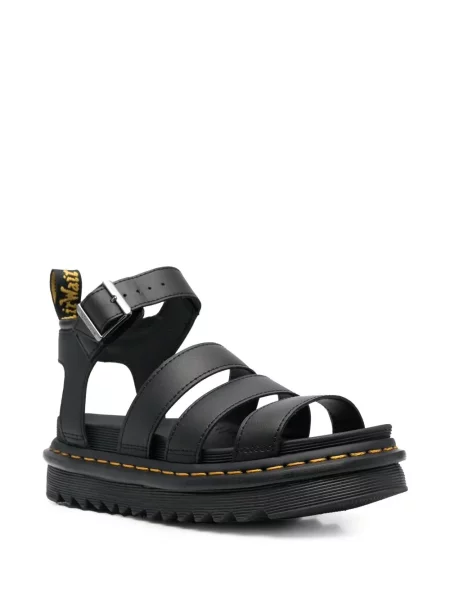 Sandale Dr. Martens cu vârf deschis negru