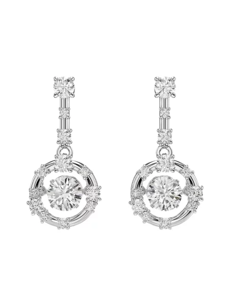 Swarovski kolczyki CONSTELLA szare