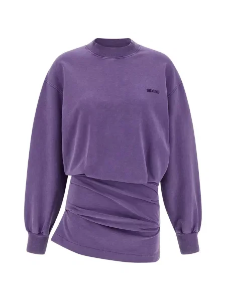 Rochie mini The Attico drapată de costum violet