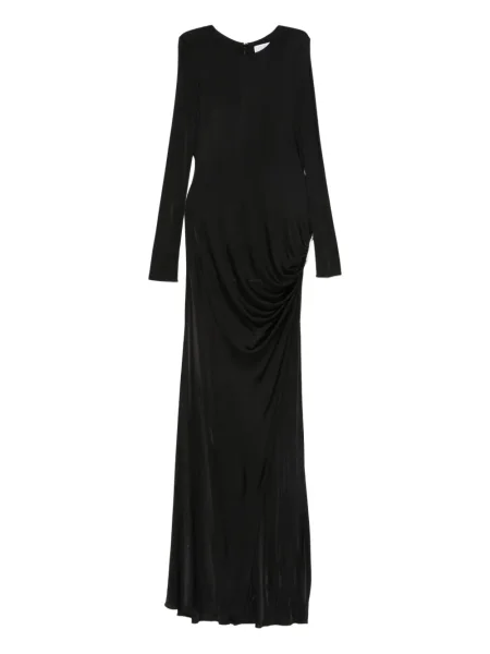 Rochie maxi Giuseppe Di Morabito drapată lungă de costum negru