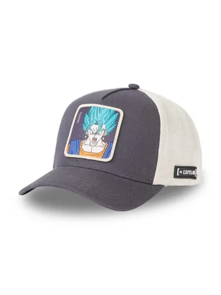 Шапка с козирка Capslab x Dragon Ball с апликация черно