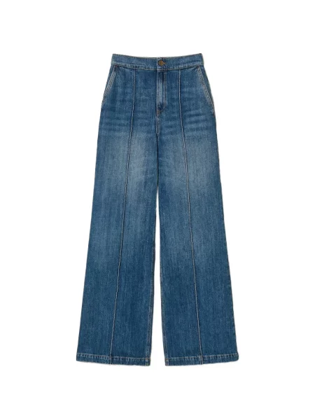 Blugi cu picior larg Twinset albastru