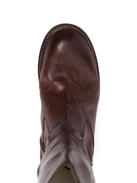 Botine Moma din piele maro