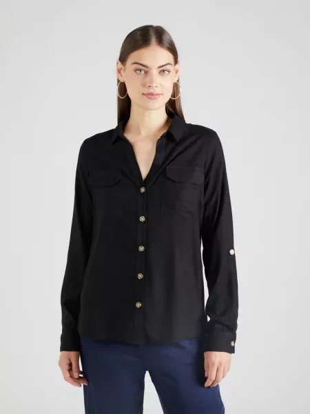 VERO MODA Bluză BUMPY' negru