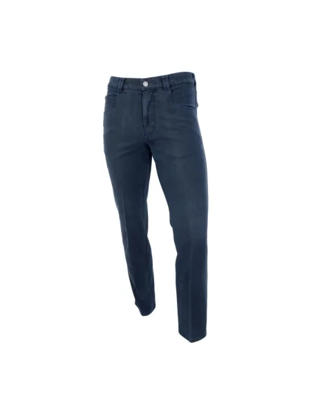 Jeansy Meyer ze stretchu niebieskie