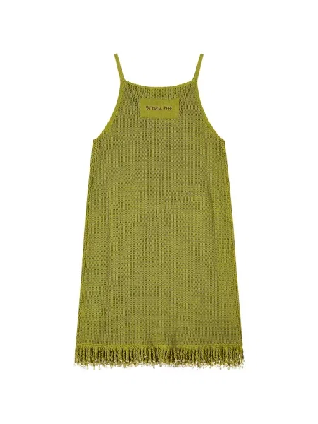 Rochie mini Patrizia Pepe cu bretele verde