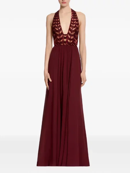 Rochie Elie Saab de costum bordo