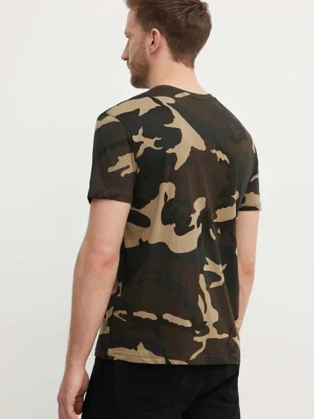 Alpha Industries férfi alap Camo póló wdl camo 65 Basic Camo barna