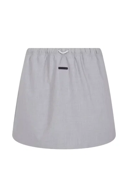 Fusta mini Fear Of God Essentials cu autograf gri
