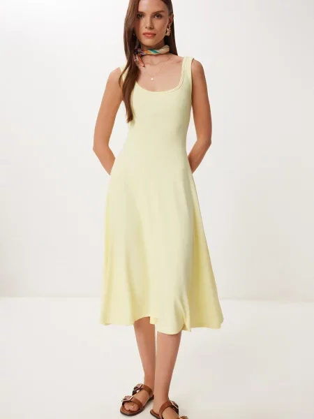 Happiness İstanbul Rochie deschis galben