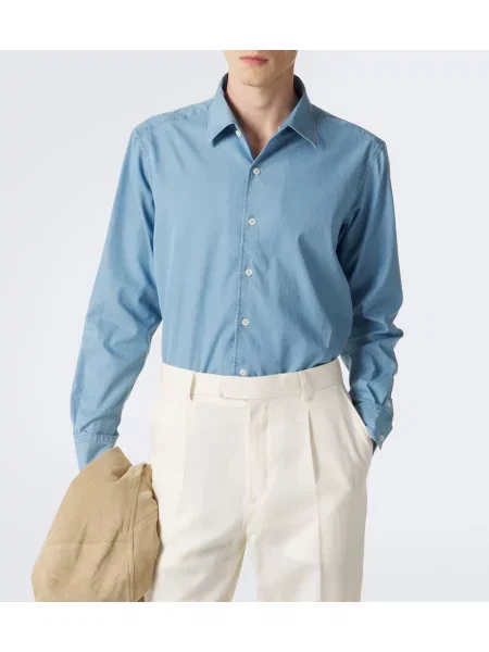 Cămașă de blugi Zegna albastru