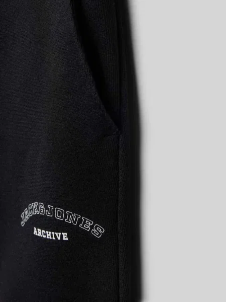 Szorty z nadrukiem z logo model GORDON' Jack & Jones czarne