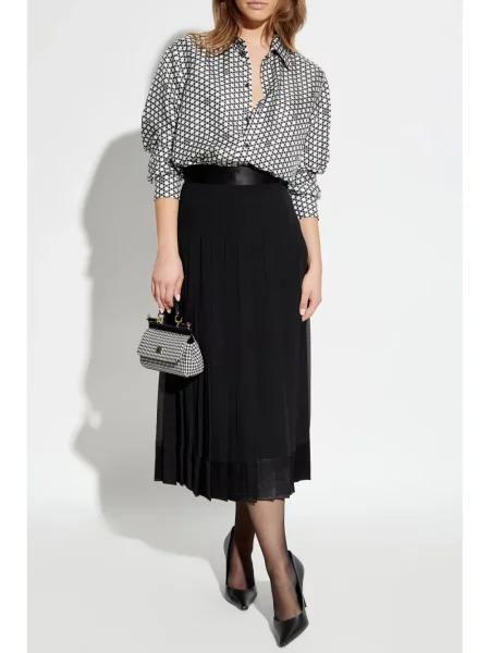 Spódnica plisowana Dolce And Gabbana czarna