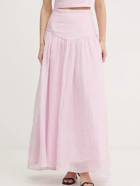 Bardot fustă roz