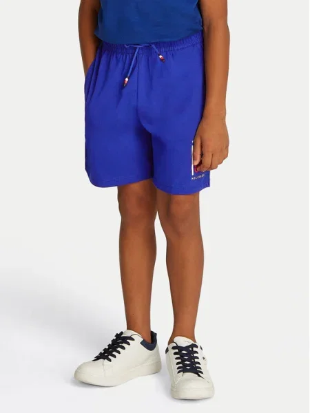Tommy Hilfiger Спортни шорти Graphic син