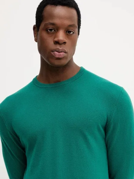 Шерстяной свитер United Colors Of Benetton коричневый