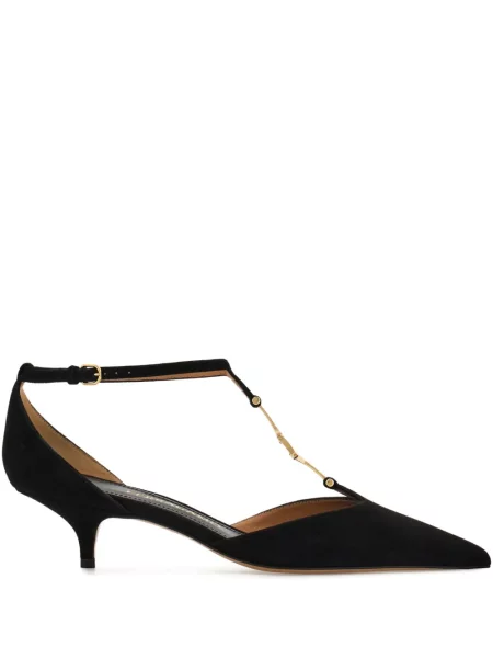 Pantofi cu toc Ferragamo cu cataramă negru