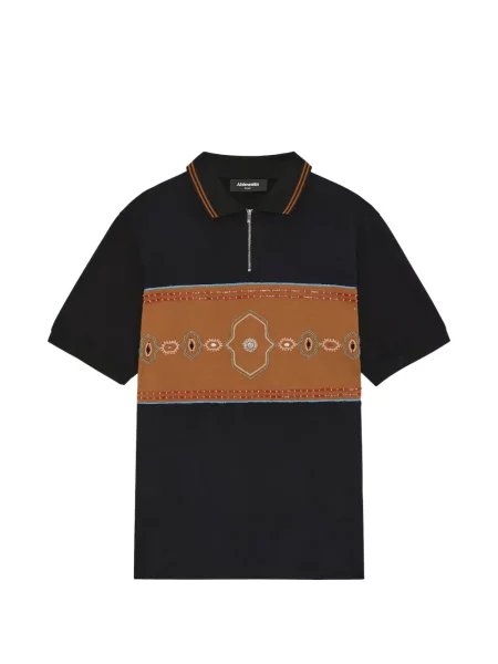 Поло тениска Ahluwalia черно