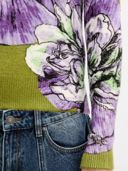 Свитер Desigual фиолетовый