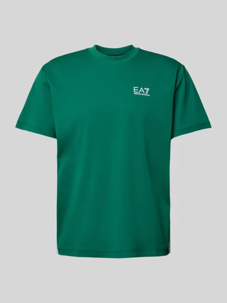 T-shirt z nadrukiem z logo zielona
