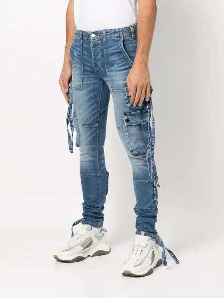 Слаб дънки skinny fit Amiri синьо