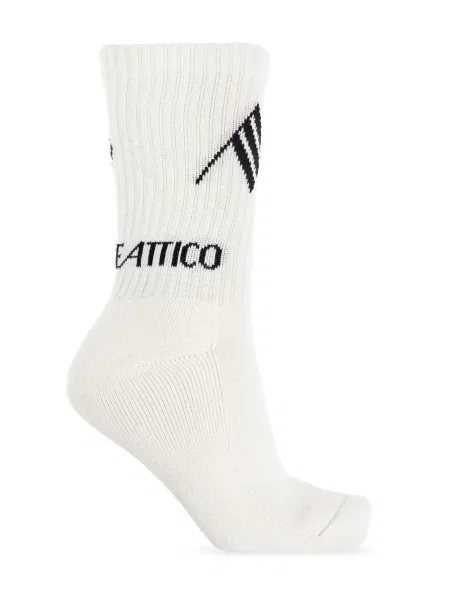 Zokni The Attico autogrammal fehér