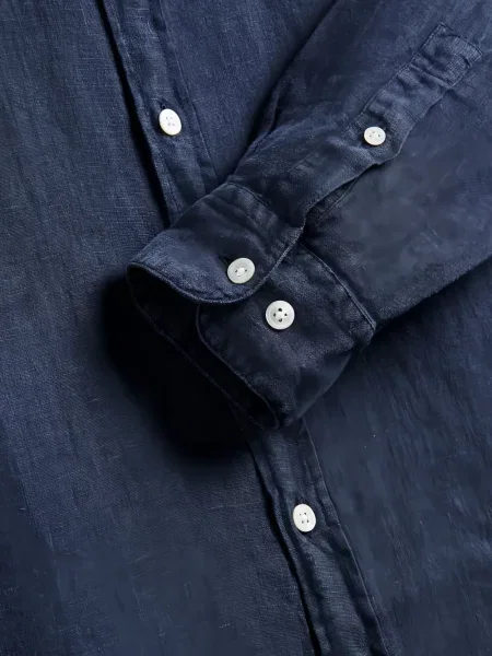 Lanena košulja Portuguese Flannel plava