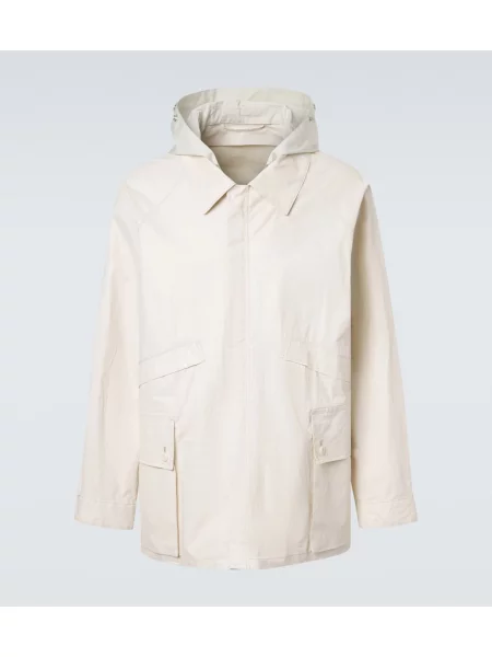 Pelerină de ploaie Lemaire de in cu glugă bej