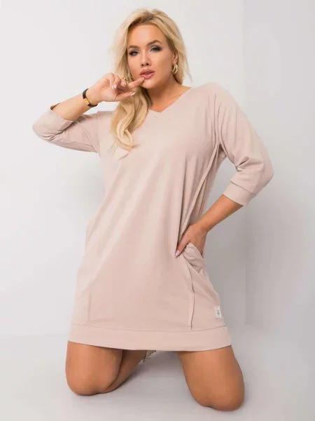 Rochie Fashionhunters de costum bej