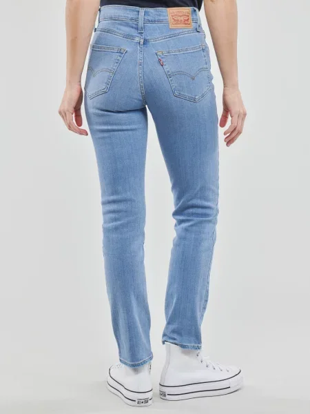 Blugi drepți Levi's® cu talie înaltă albastru
