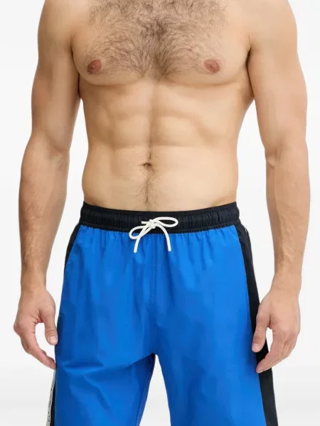 Fürdőruha Ea7 Emporio Armani autogrammal kék