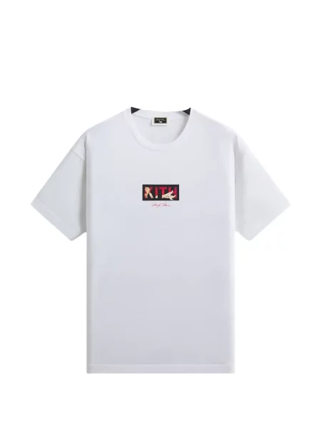 Tricou Kith clasic cu autograf alb