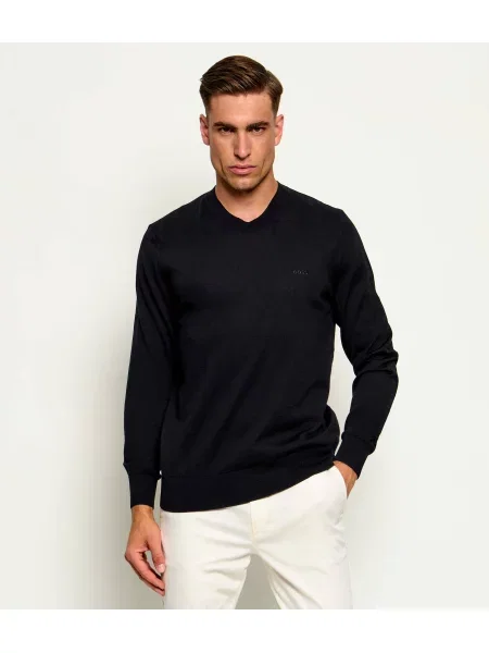 BOSS BLACK De lână pulover H-Leno-L negru