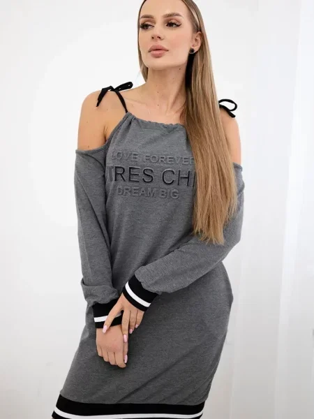 Sukienka Kesi garniturowa szara