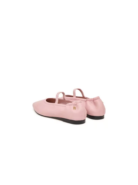 Balerinke Tommy Hilfiger Soft Leather Ellastic Ballerina ružičasta