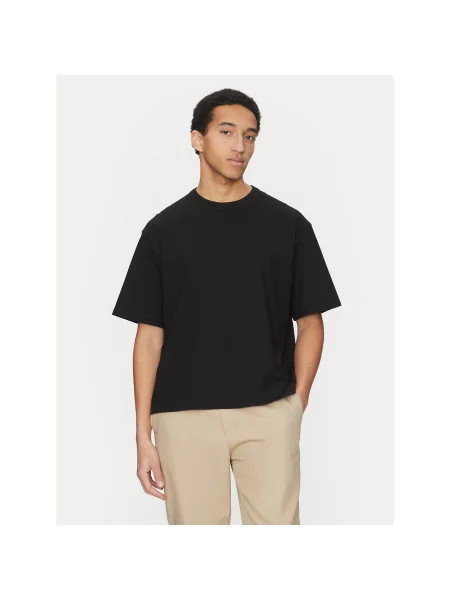 Jack&Jones Majica Manchester Cropped Fit črna