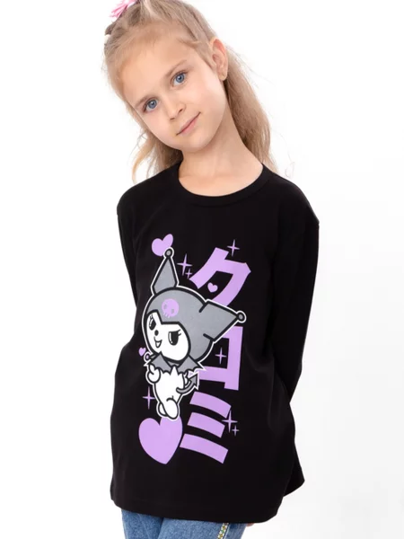 Дитячий Лонгслів Носи своє чорний