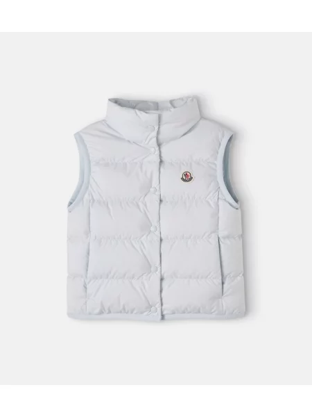 Pūkinė liemenė Moncler Enfant mėlyna