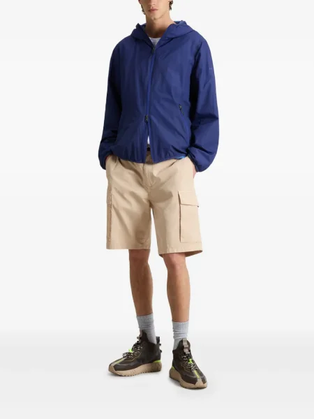Geacă Woolrich cu glugă albastru