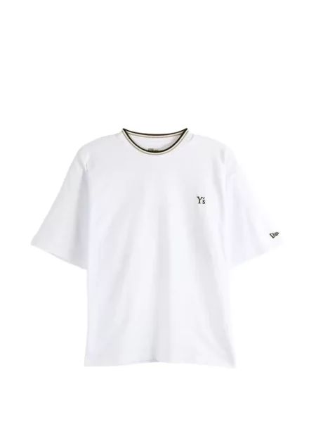 Tricou Y's cu broderie alb