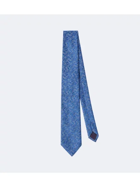 Μεταξωτή γραβάτα Charvet paisley μπλε