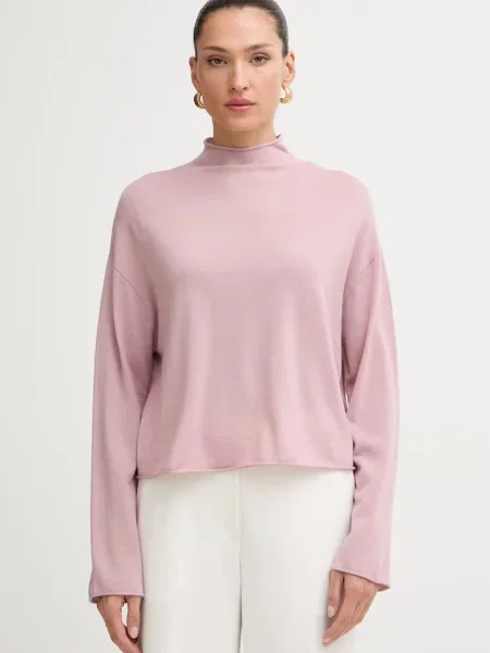 Tricou polo Marc O'polo de lână roz