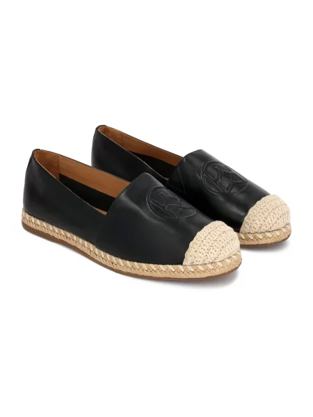 Espadryle Kazar skórzane czarne