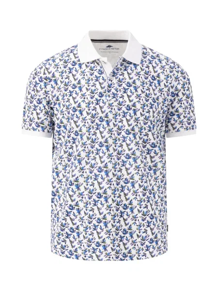 Поло Fynch-Hatton бавовна/еластан білий