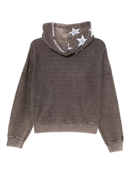 Hanorac cu glugă Aape By A Bathing Ape cu broderie gri